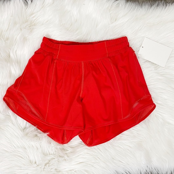 lululemon athletica Pants - Lululemon Hotty Hot 2 Tall 4.5” Orange Shorts